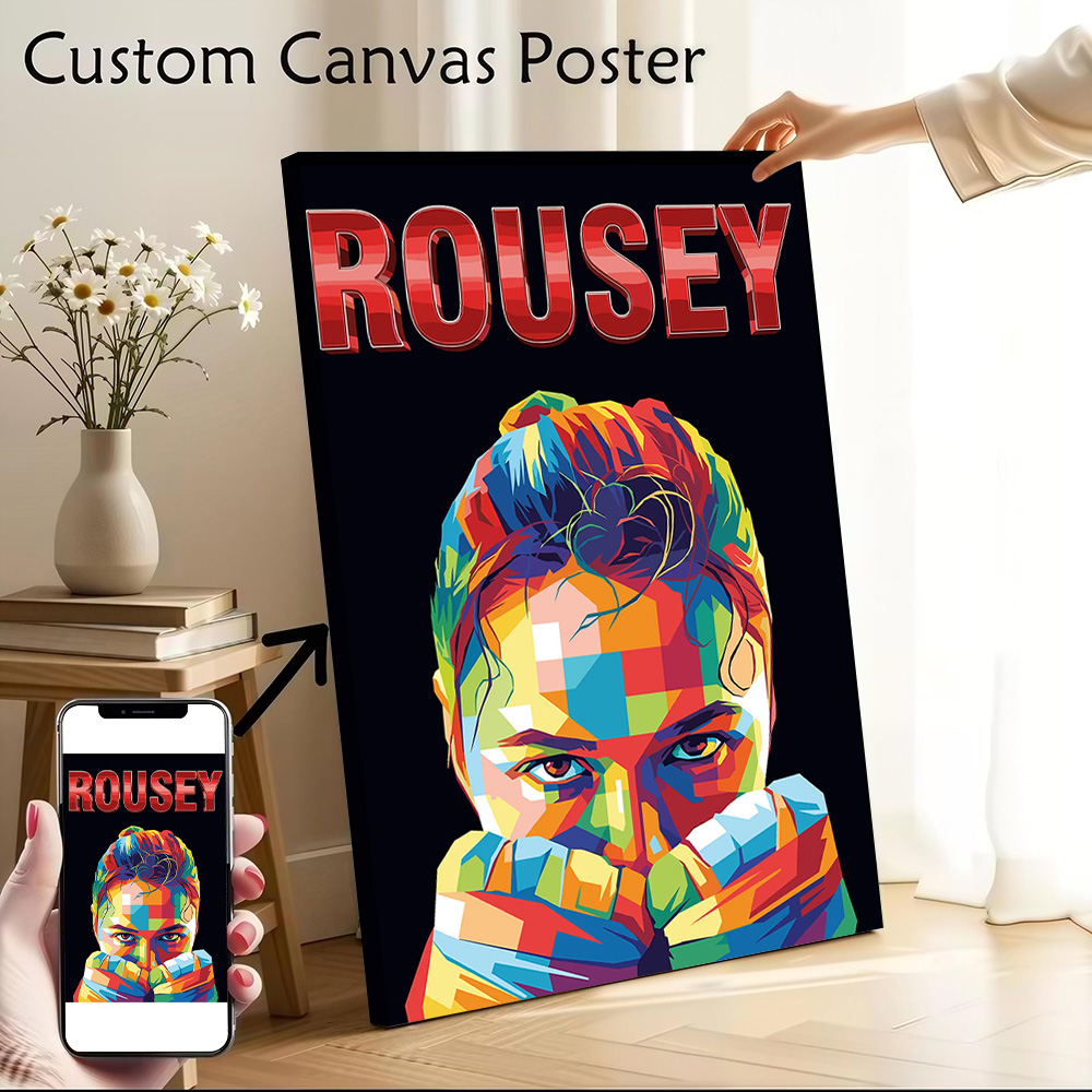 Interior Design Modern - Rousey: Ronda Rousey Pop Art Portrait