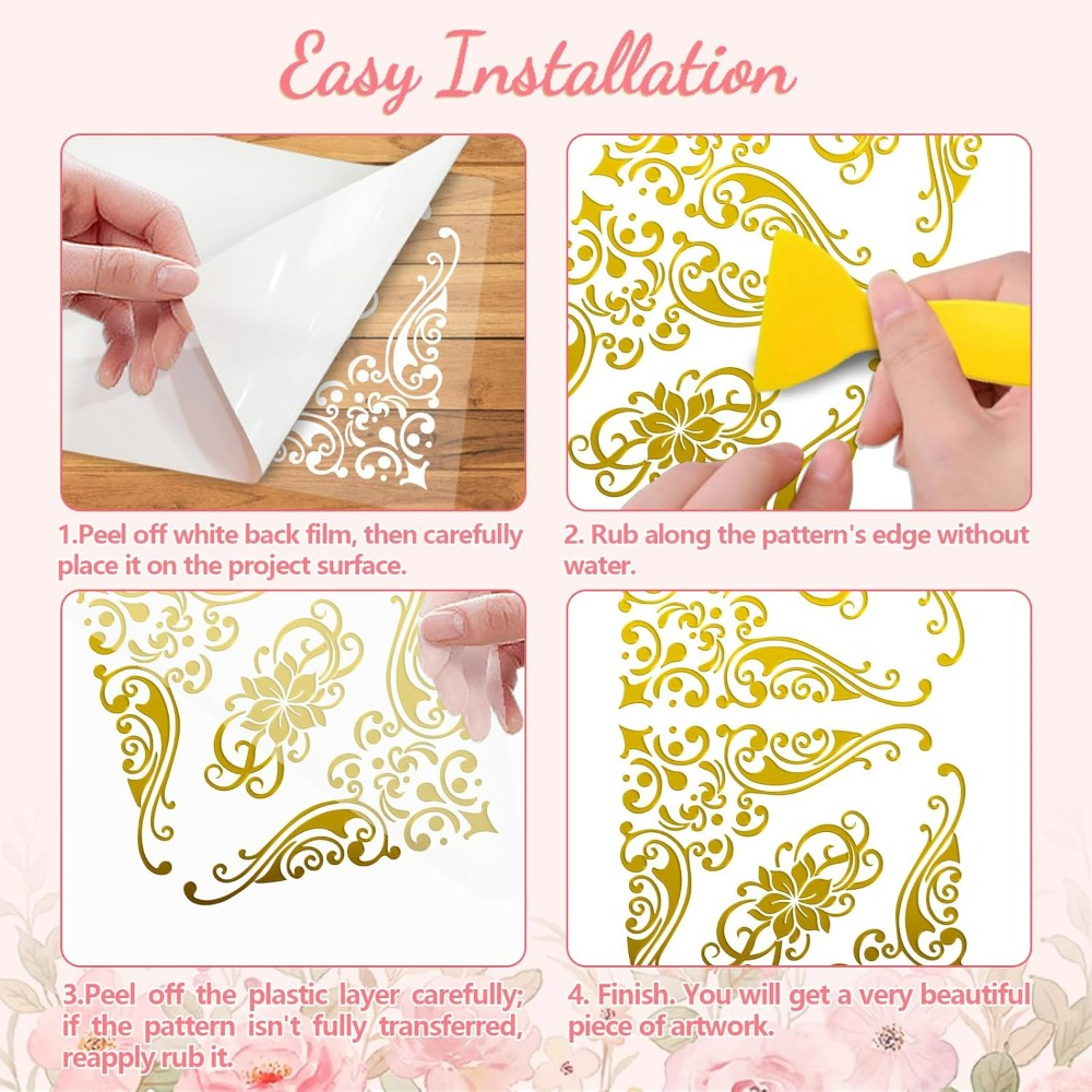Rub on Transfer Decal Sticker  - Interior Design Paper recension och pris