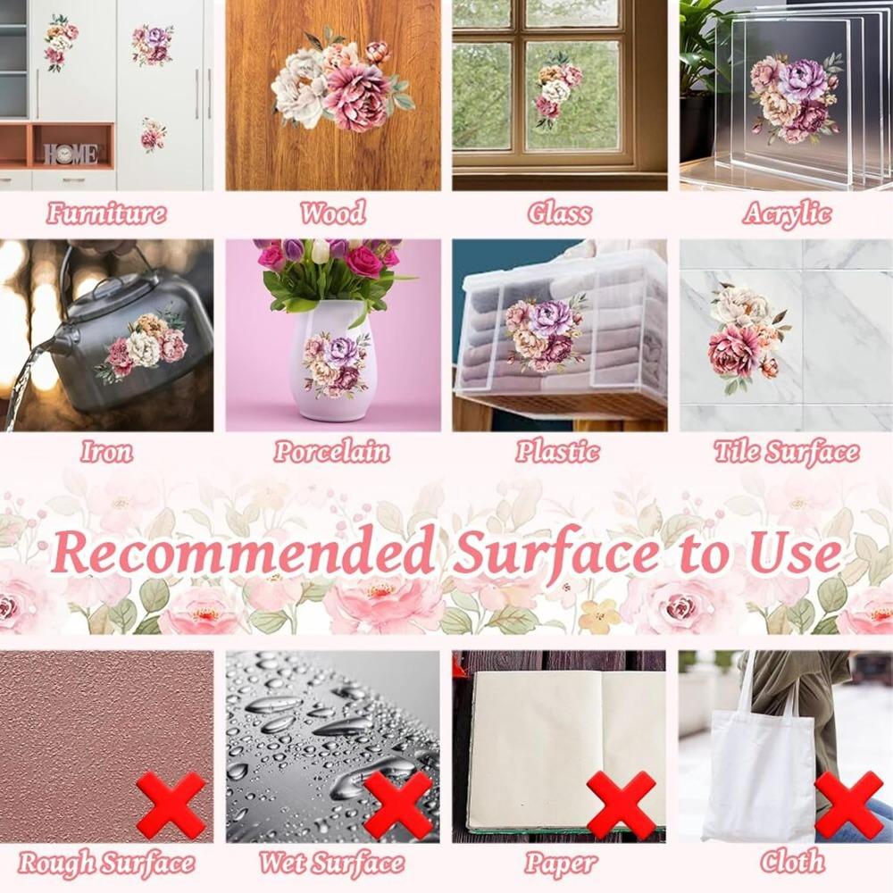 Rub on Transfer Decal Sticker  - Interior Design Paper recension och pris
