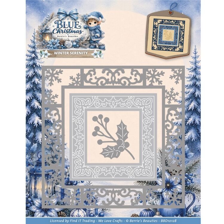 Blue Christmas Winter Serenity - Interior Design Paper recension och pris