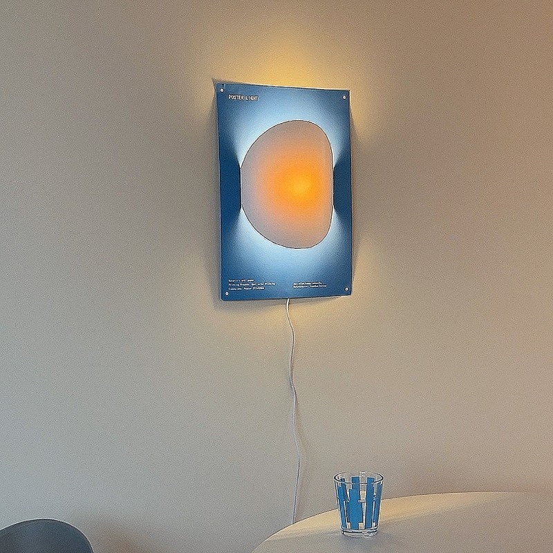 Simple Designer Paper Wall Lam - Interior Design Illustration recension och pris