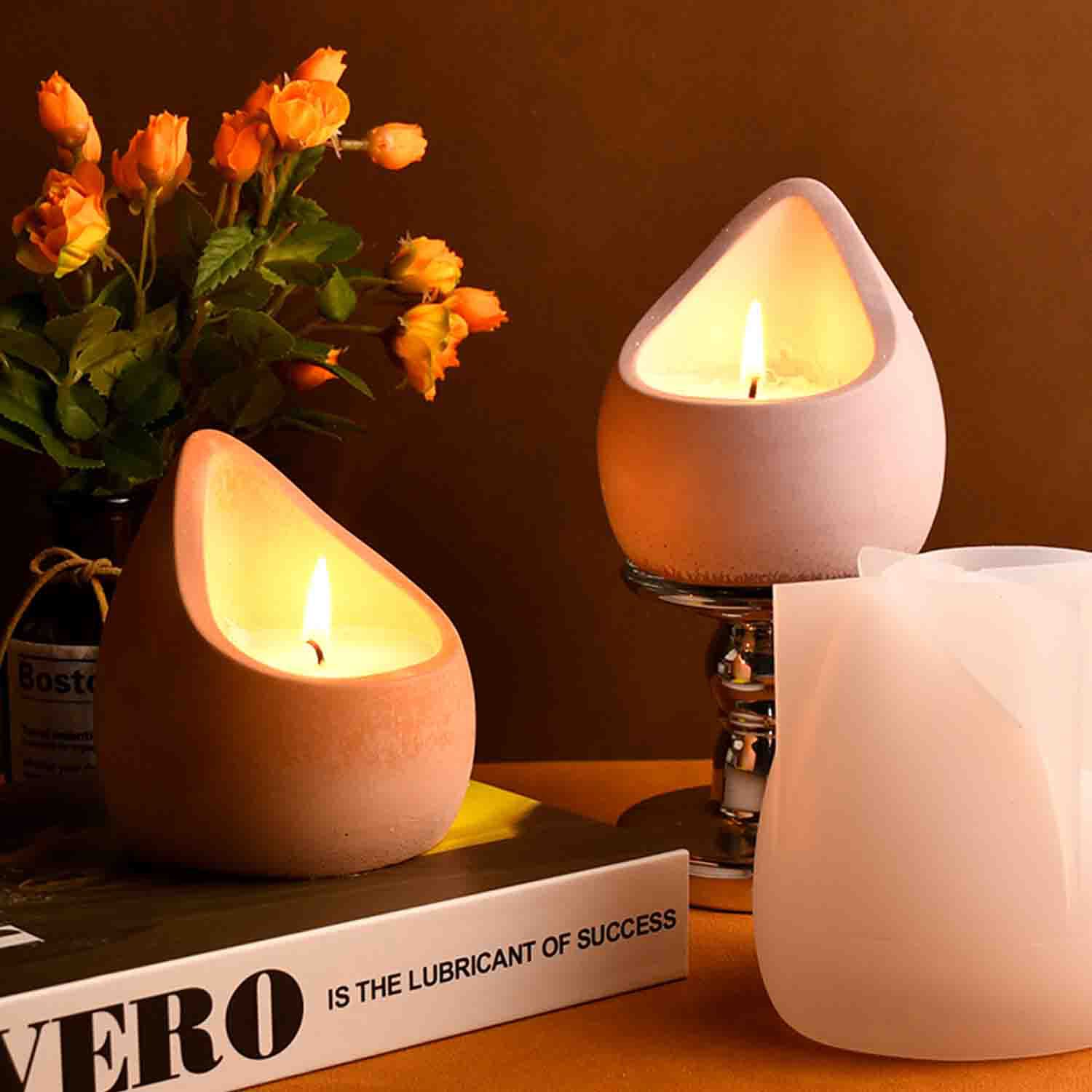 DIY epoxy resin mold water dro - Ceramic Candle Vessel recension och pris
