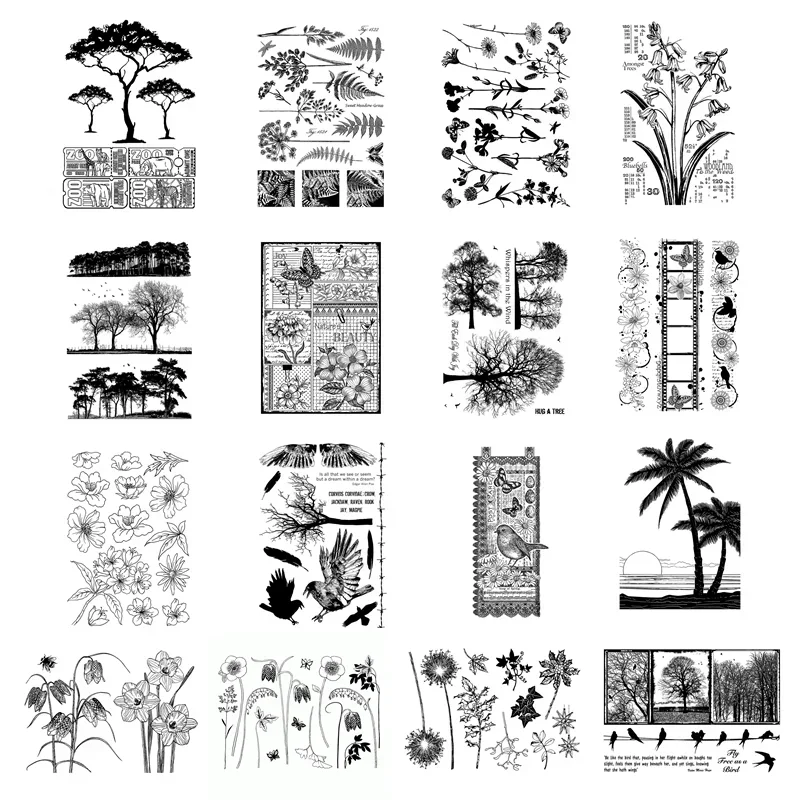 New Arrival Plant Clear Stamps - Interior Design Paper recension och pris