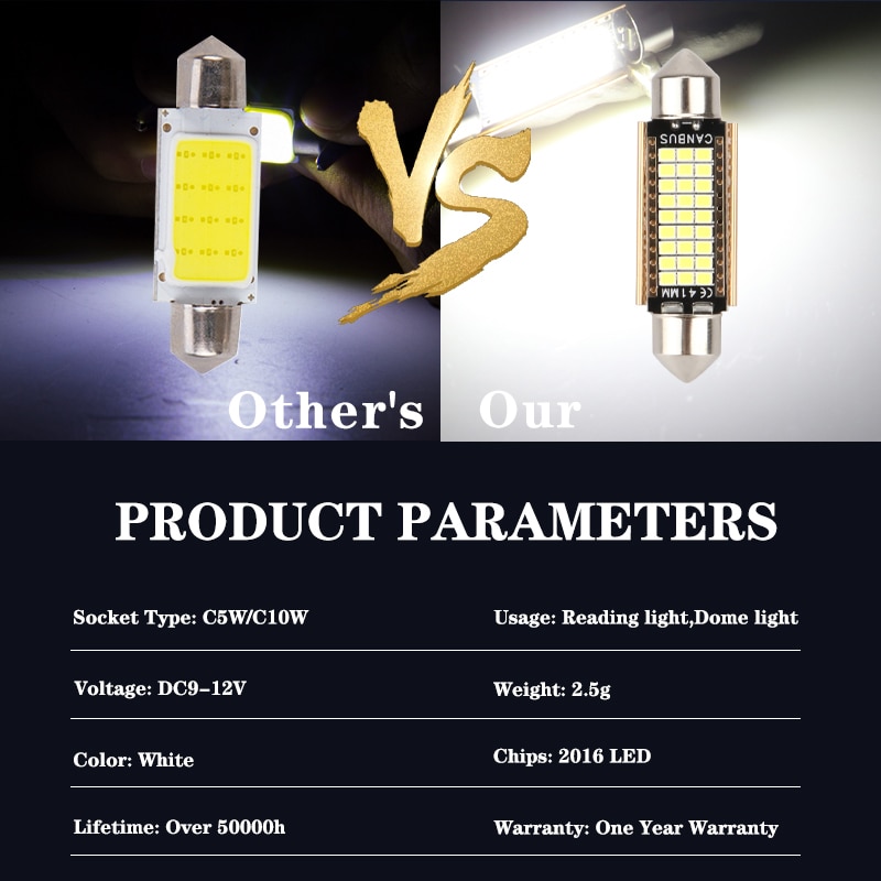 4pcs C5W LED Car Light Bulb 31 - Interior Design Intern recension och pris