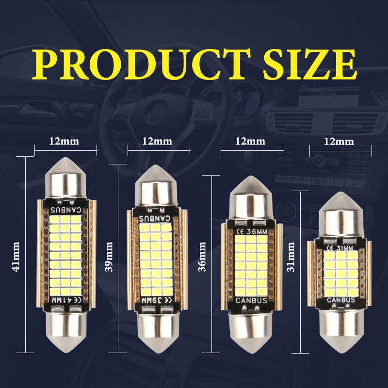 4pcs C5W LED Car Light Bulb 31 - Interior Design Intern recension och pris