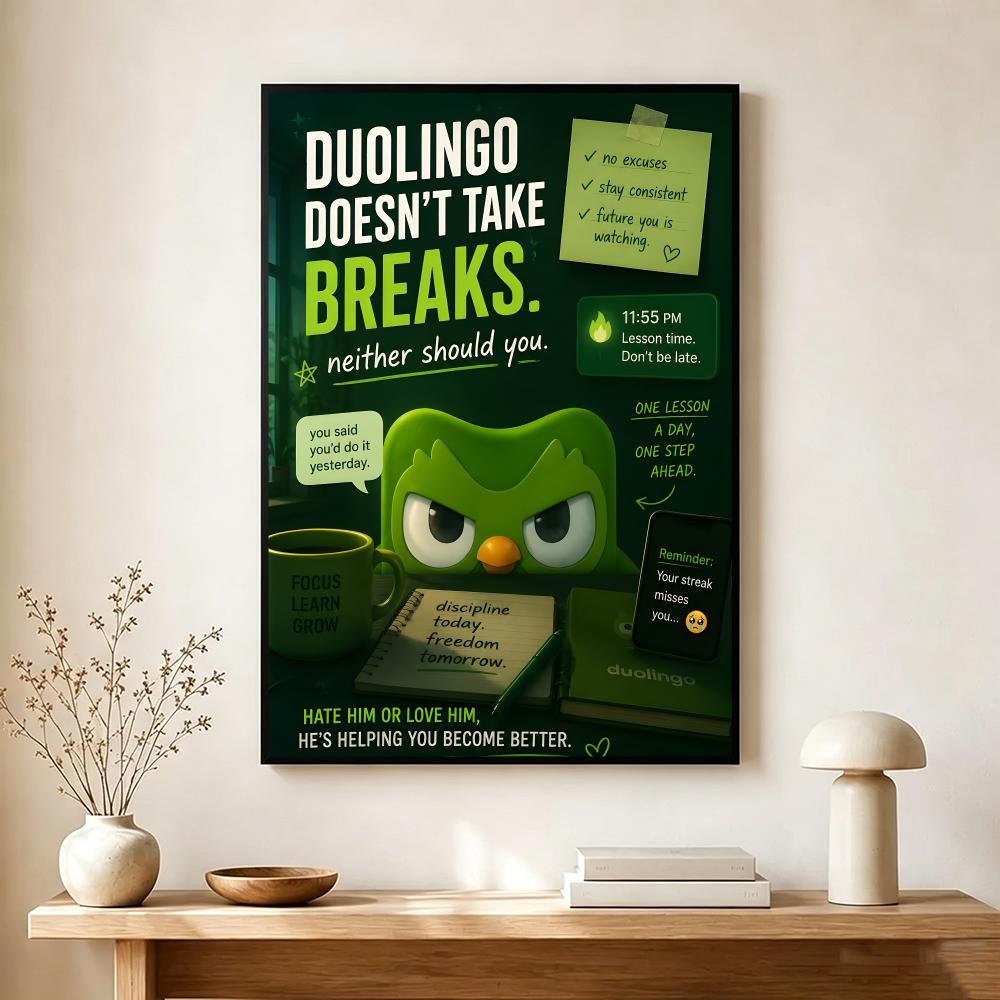 Language App D-duolingo Poster - Interior Design Language recension och pris