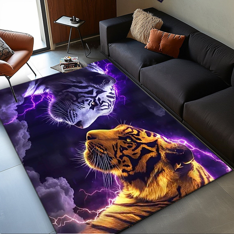 Tiger faces rug with electric  - Interior Design Your Room recension och pris