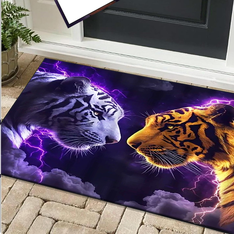 Tiger faces rug with electric  - Interior Design Your Room recension och pris