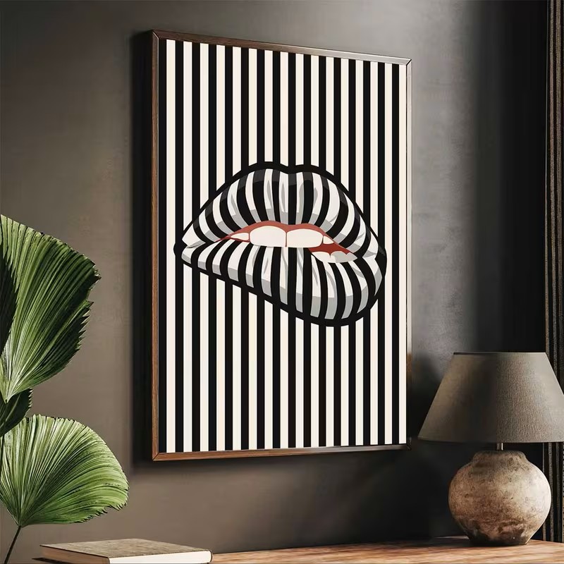 Simple and Abstract Striped Li - Interior Design Modern recension och pris