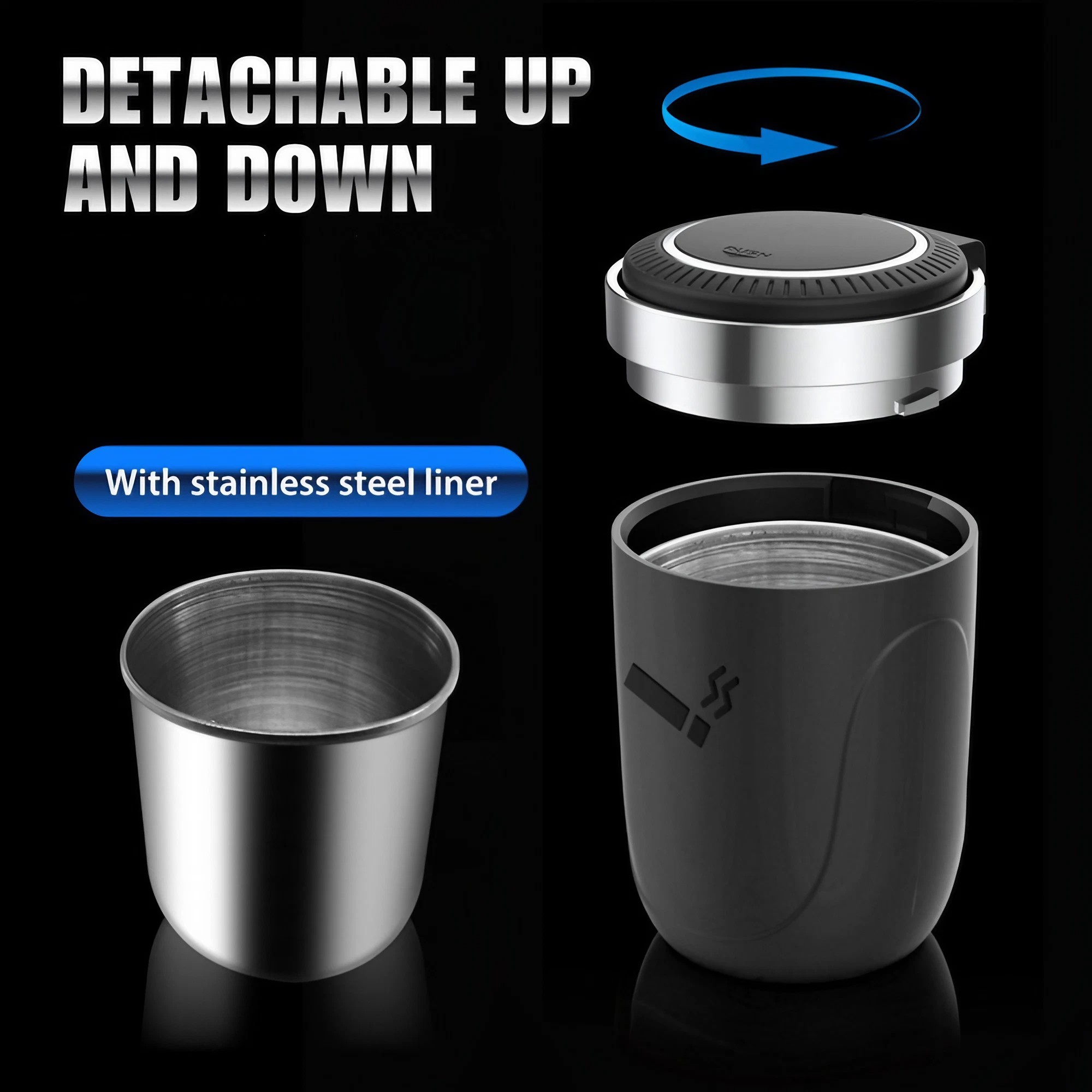 Car Ashtray With Led Light Smo - Interior Design Intern recension och pris