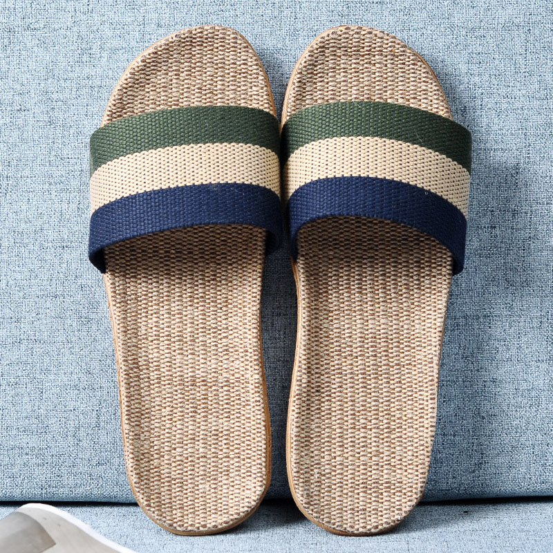 Men Multicolor Flax Slippers S - Linen Roller Blind recension och pris
