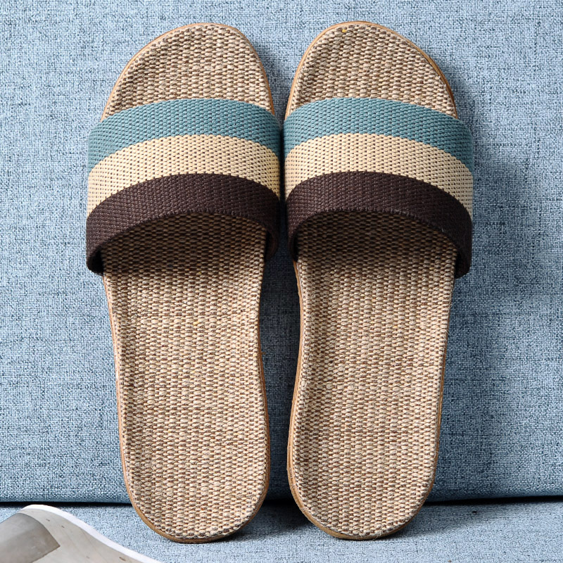 Men Multicolor Flax Slippers S - Linen Roller Blind recension och pris