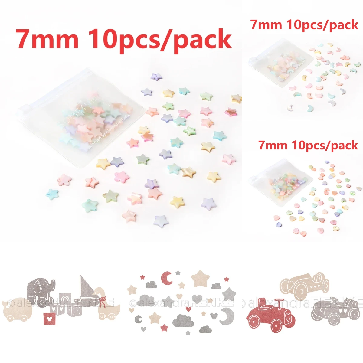 Star Moon Cloud Stamps 2026 Ne - Interior Design Paper recension och pris