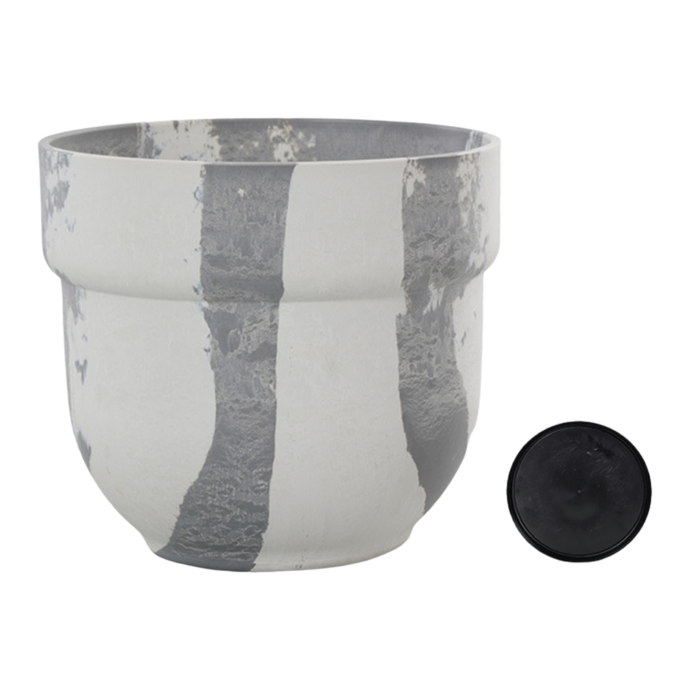 Cement Visual Effect Flower Po - Interior Design Language recension och pris