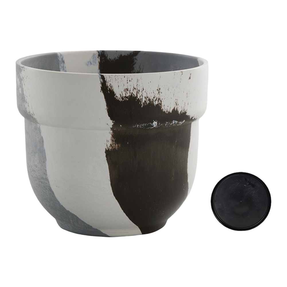 Cement Visual Effect Flower Po - Interior Design Language recension och pris