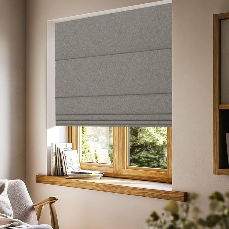 French Linen Blackout Roman Bl - Linen Roller Blind recension och pris